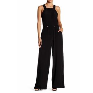 Dance & Marvel Halter Jumpsuit In Black